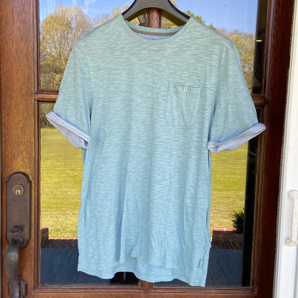 TED BAKER flip cuff pocket t shirt. Size 5 which‎ is XL in US. - Picture 1 of 6